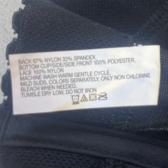 Exquisite Form Lace Shapewear Womens 36DD Black New Tank - Picture 7 of 9